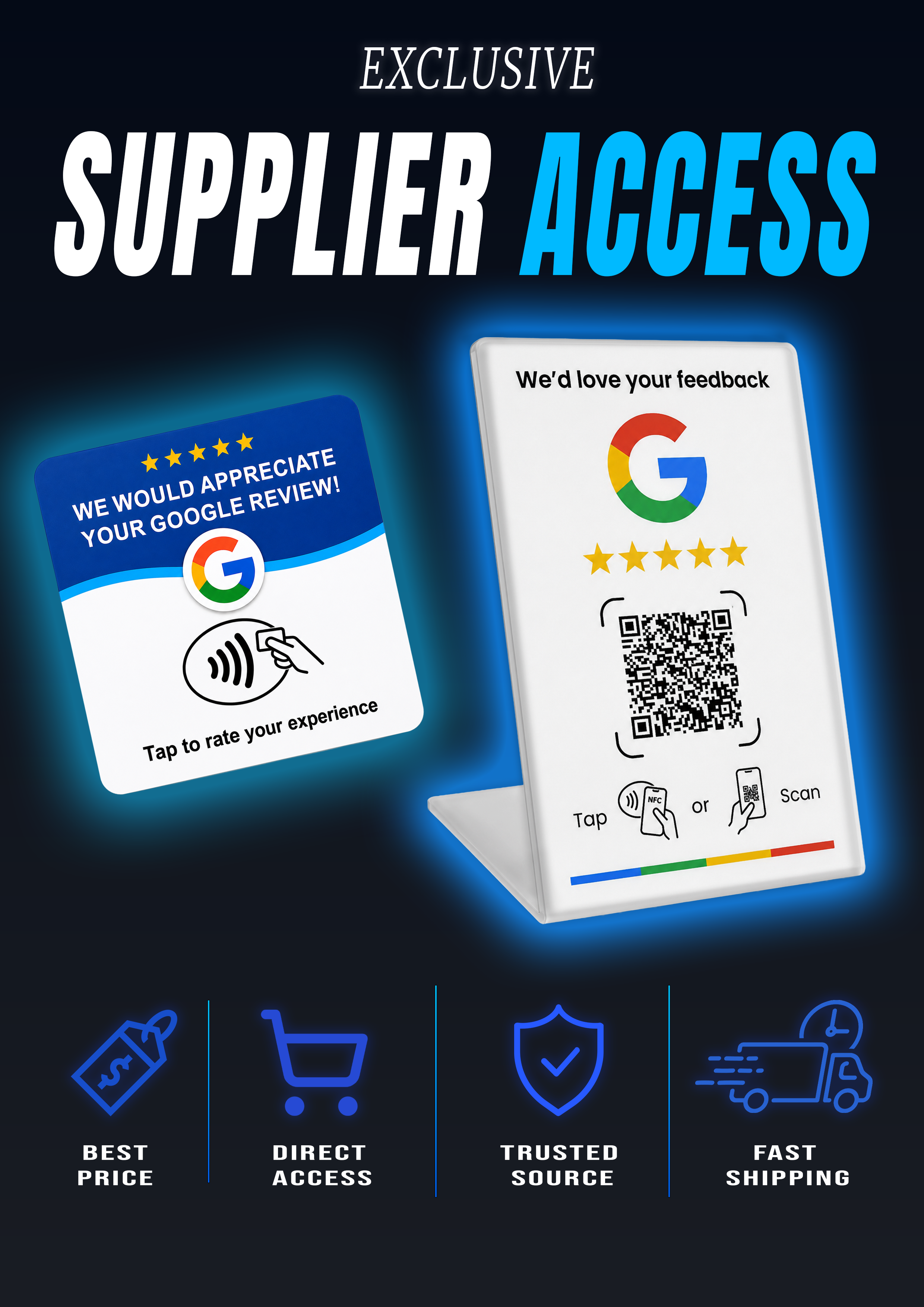 $1 NFC Card Supplier Access